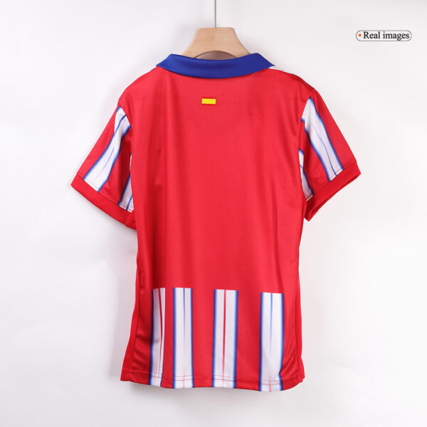 Atletico Madrid Home Soccer Jersey Kit 2024/25 Kids(Jersey+Shorts) - Image 3