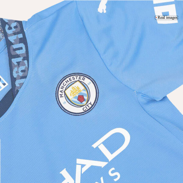 Manchester City Home Jersey Kit 2024/25 Kids(Jersey+Shorts) - Image 10