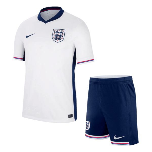 England Home Jersey Kit EURO 2024 Kids(Jersey+Shorts)