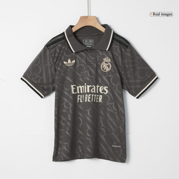 Real Madrid Third Away Soccer Jersey Kit 2024/25 Kids(Jersey+Shorts) - Image 4