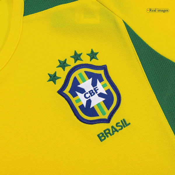 Brazil Retro Jersey Home World Cup 2002 - Image 6