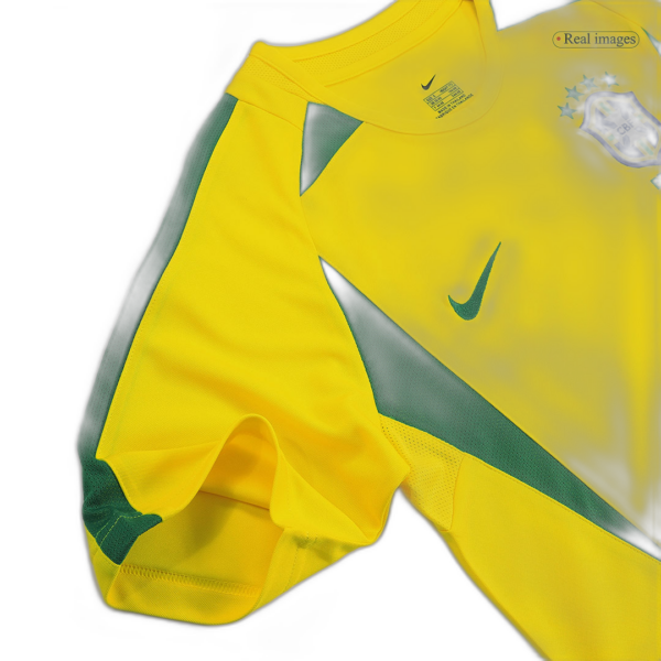 Brazil Retro Jersey Home World Cup 2002 - Image 8