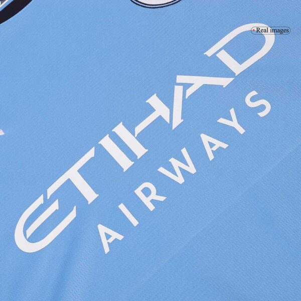 Manchester City Long Sleeve Jersey Home Football Shirt 2024/25 - Image 9