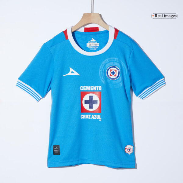 Cruz Azul Home Soccer Jersey Kit 2024/25 Kids(Jersey+Shorts) - Image 2