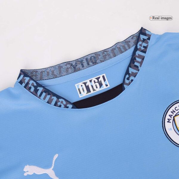 Manchester City Long Sleeve Jersey Home Football Shirt 2024/25 - Image 6