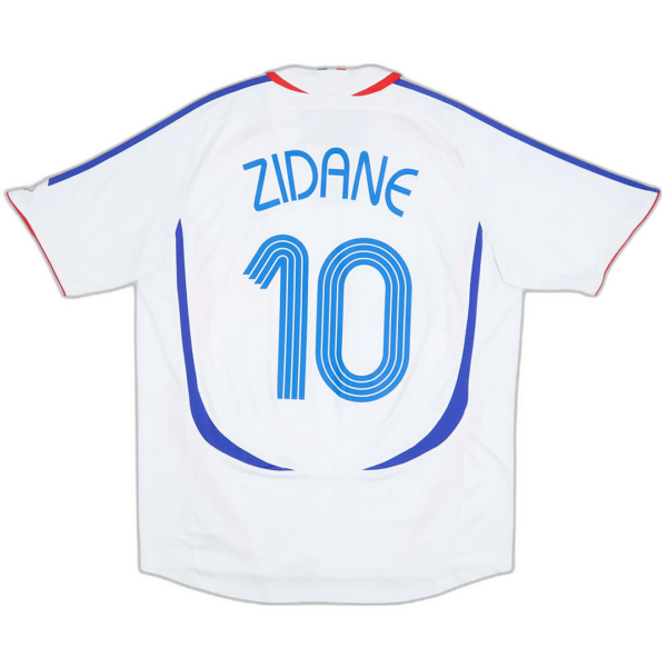 Zidane #10 France Retro Jersey Away World Cup 2006