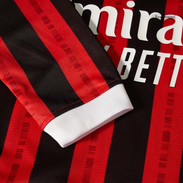 AC Milan Long Sleeve Jersey Home Football Shirt 2024/25 - Image 10