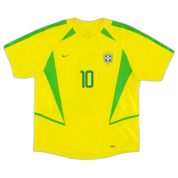 Brazil RIVALDO #10 Retro Jersey Home World Cup 2002 - Image 2