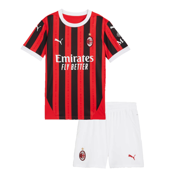 AC Milan Home Jersey Kit 2024/25 Kids(Jersey+Shorts)