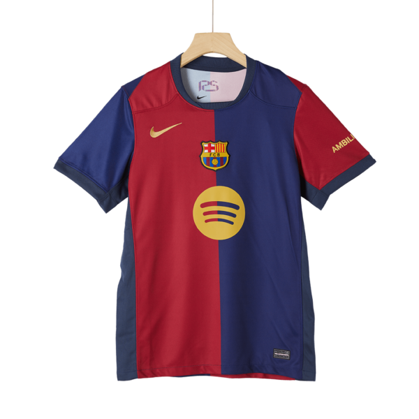 Barcelona Home Soccer Jersey 2024/25 - Spotify Logo Without Text - Image 4