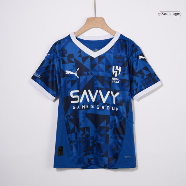 Al Hilal SFC Home Soccer Jersey Kit 2024/25 Kids(Jersey+Shorts) - Image 4