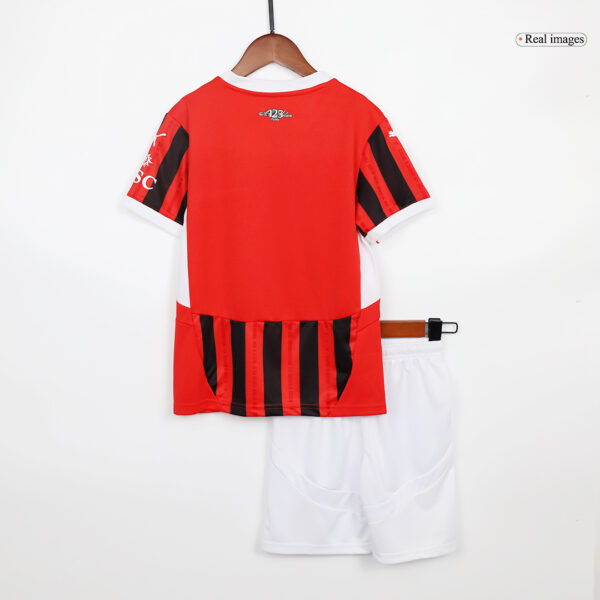 AC Milan Home Jersey Kit 2024/25 Kids(Jersey+Shorts) - Image 4