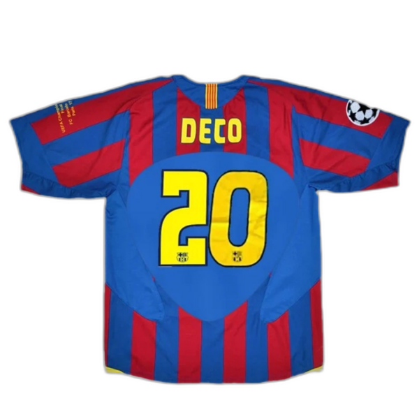 DECO #20 Retro Barcelona UCL Final Home Jersey 2005/06