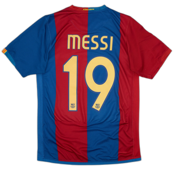 Messi #19 Barcelona Retro Home Jersey 2006/07