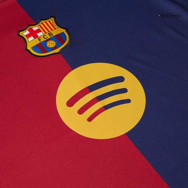 Barcelona Home Soccer Jersey 2024/25 - Spotify Logo Without Text - Image 7