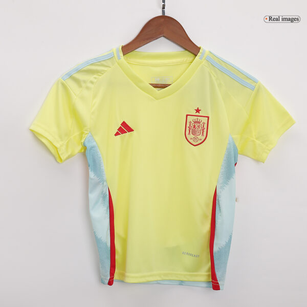 Spain Away Jersey Kit EURO 2024 Kids(Jersey+Shorts) - Image 4