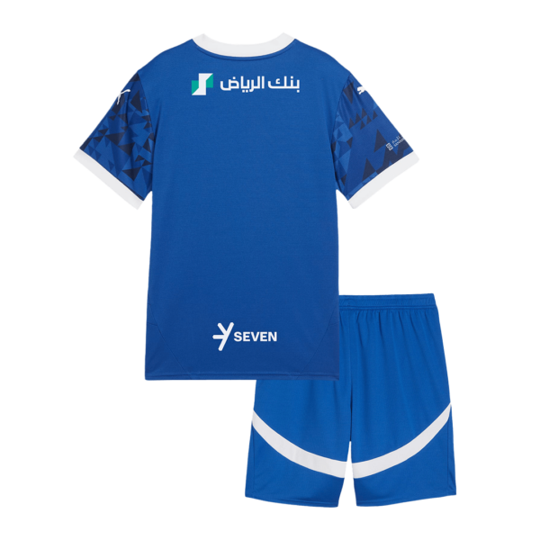 Al Hilal SFC Home Soccer Jersey Kit 2024/25 Kids(Jersey+Shorts) - Image 2