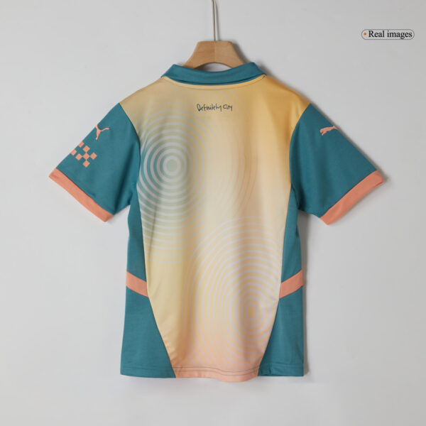 Manchester City Fourth Away Soccer Jersey Kit 2024/25 Kids(Jersey+Shorts)- Definitely City (UCL) - Image 5