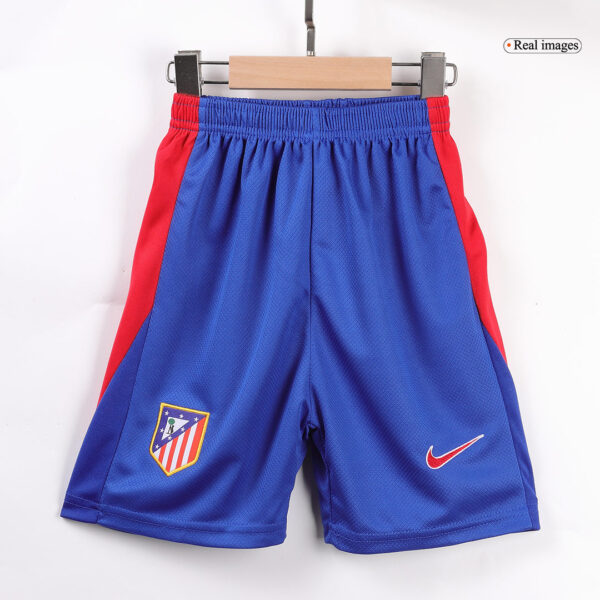 Atletico Madrid Home Soccer Jersey Kit 2024/25 Kids(Jersey+Shorts) - Image 4