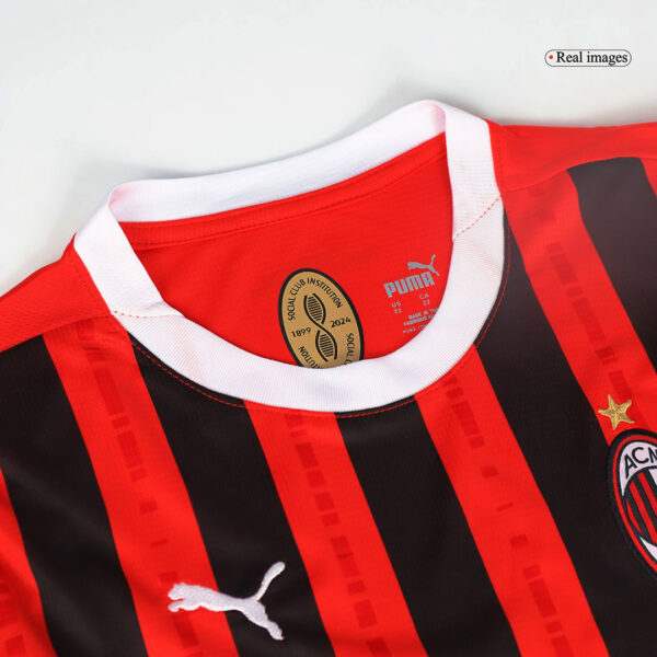 AC Milan Home Jersey Kit 2024/25 Kids(Jersey+Shorts) - Image 9