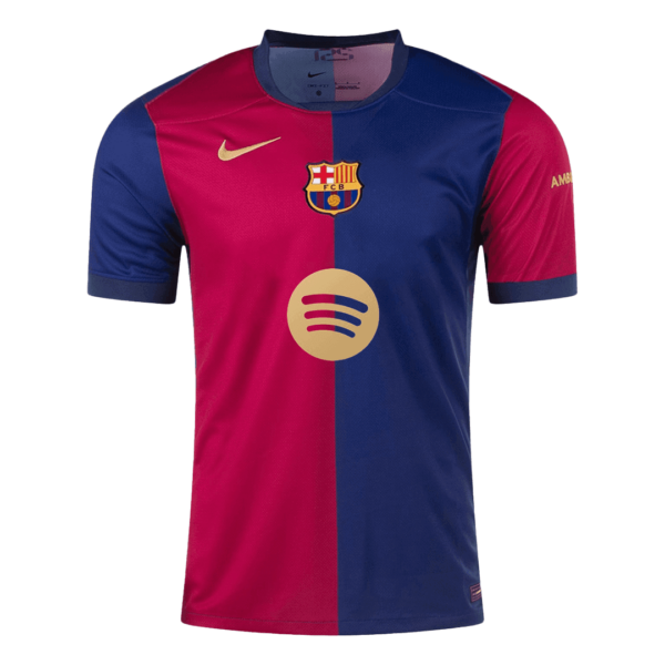 Barcelona Home Soccer Jersey 2024/25 - Spotify Logo Without Text