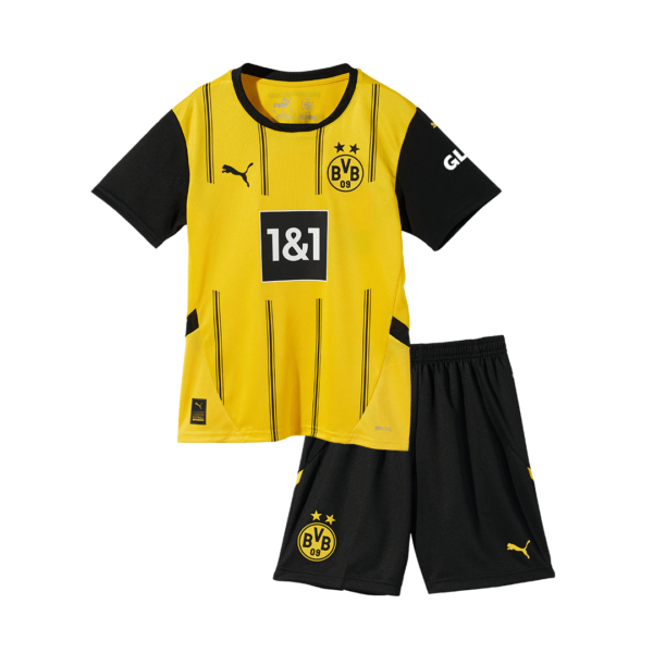 Dortmund Home Jersey Kit 2024/25 Kids(Jersey+Shorts) - Image 3