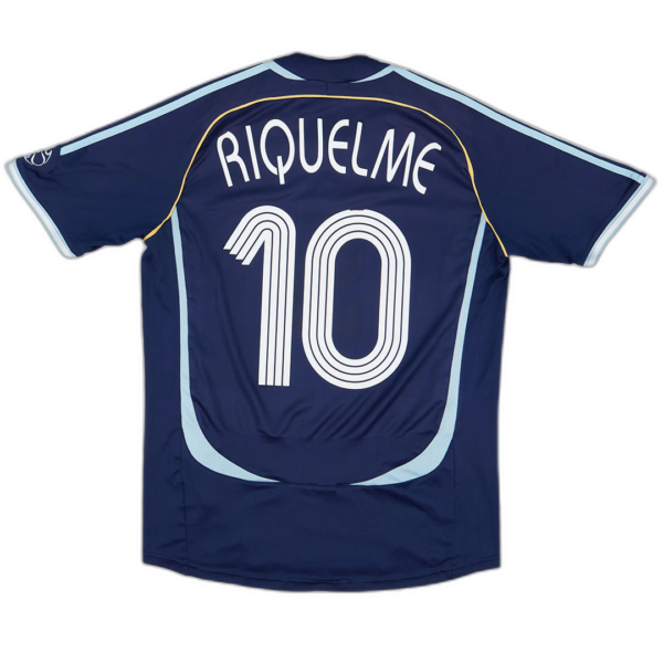 Argentina RIQUELME #10 Retro Jersey Away World Cup 2006