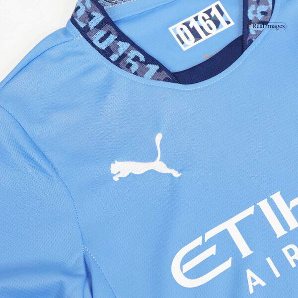 Manchester City Home Jersey Kit 2024/25 Kids(Jersey+Shorts) - Image 11