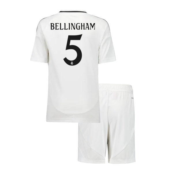 Real Madrid BELLINGHAM #5 Home Jersey Kit 2024/25 Kids(Jersey+Shorts)