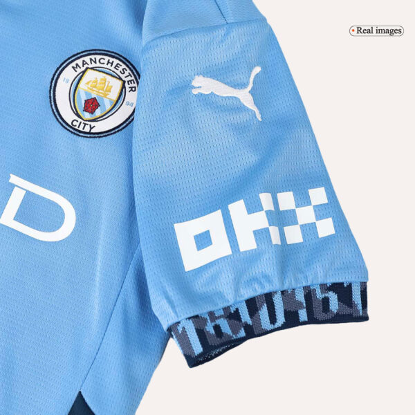 Manchester City Home Jersey Kit 2024/25 Kids(Jersey+Shorts) - Image 13