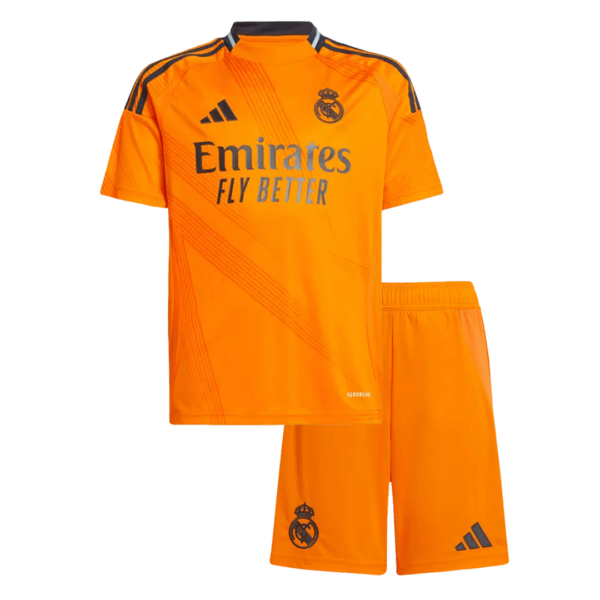 Real Madrid Away Jersey Kit 2024/25 Kids(Jersey+Shorts)