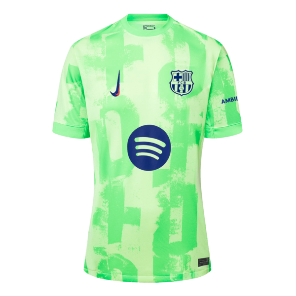 Barcelona Third Away Soccer Jersey 2024/25 - Spotify Logo Without Text