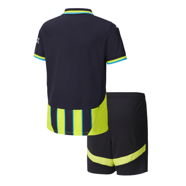 Manchester City Away Soccer Jersey Kit 2024/25 Kids(Jersey+Shorts) - Image 2