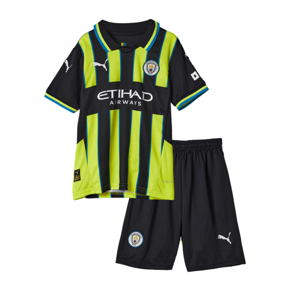 Manchester City Away Soccer Jersey Kit 2024/25 Kids(Jersey+Shorts) - Image 3