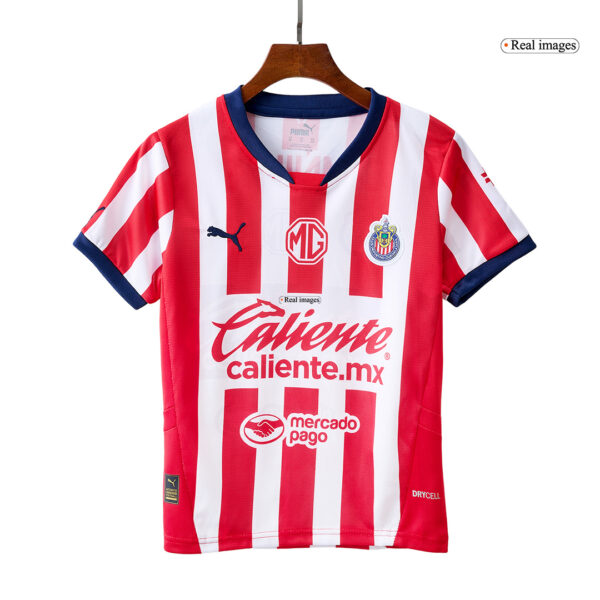 Chivas Home Soccer Jersey Kit 2024/25 Kids(Jersey+Shorts) - Image 2