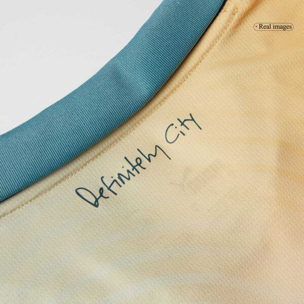 Manchester City Soccer Jersey Fourth Away 'Definitely City' Custom Shirt 2024/25 - Image 14