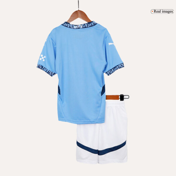 Manchester City Home Jersey Kit 2024/25 Kids(Jersey+Shorts) - Image 4