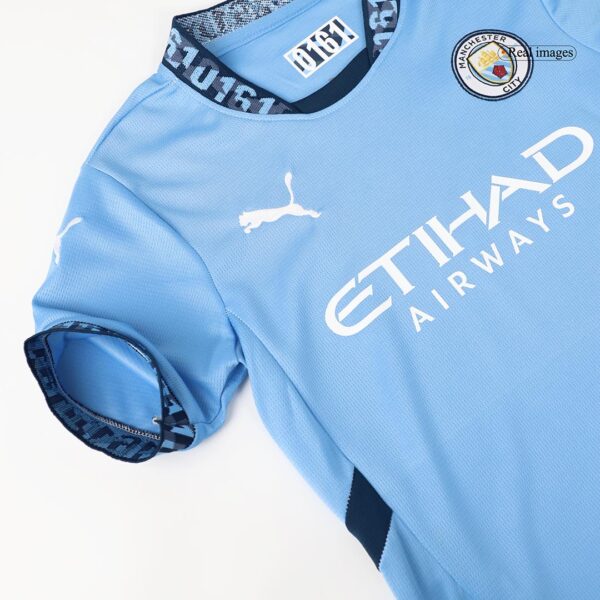 Manchester City Home Jersey Kit 2024/25 Kids(Jersey+Shorts) - Image 14