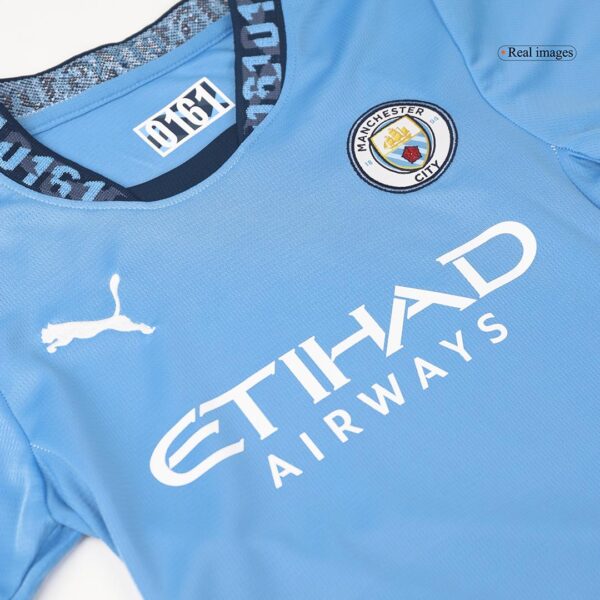 Manchester City Home Jersey Kit 2024/25 Kids(Jersey+Shorts) - Image 12