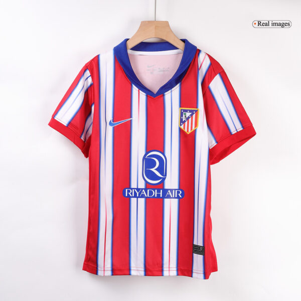 Atletico Madrid Home Soccer Jersey Kit 2024/25 Kids(Jersey+Shorts) - Image 2