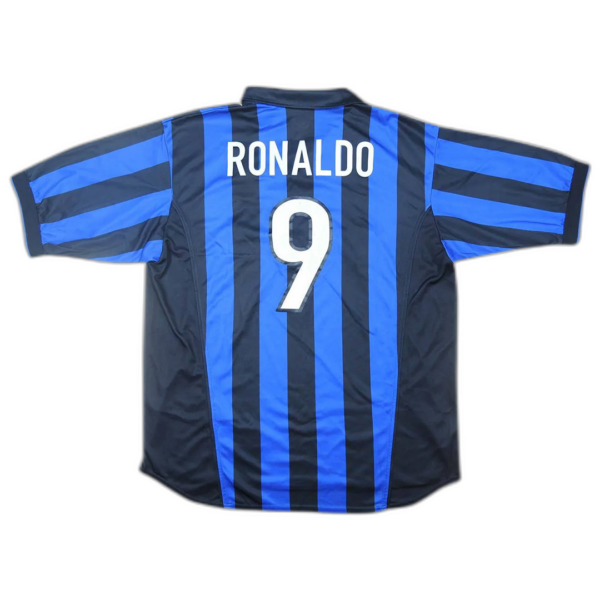 Ronaldo #9 Retro Inter Milan Home Jersey 1998/99