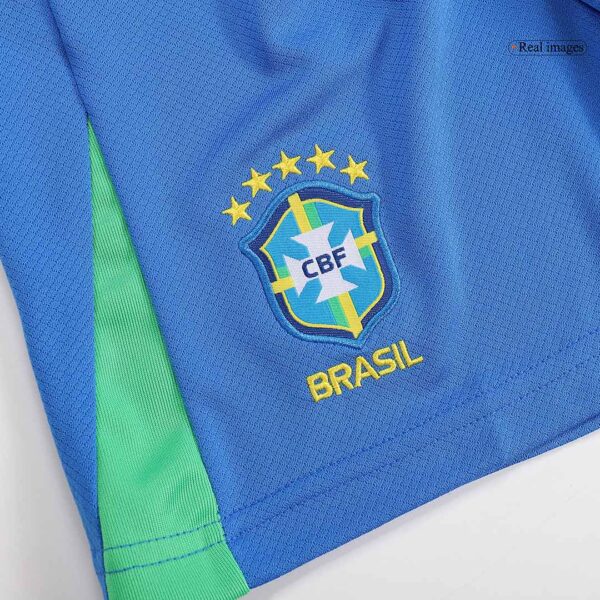 Brazil Home Jersey Kit Copa America 2024 Kids(Jersey+Shorts) - Image 14