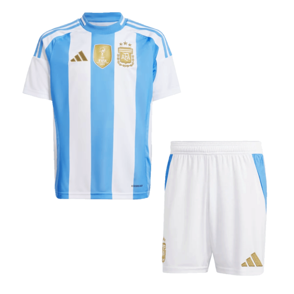 Argentina Home Jersey Kit 2024 Kids(Jersey+Shorts)