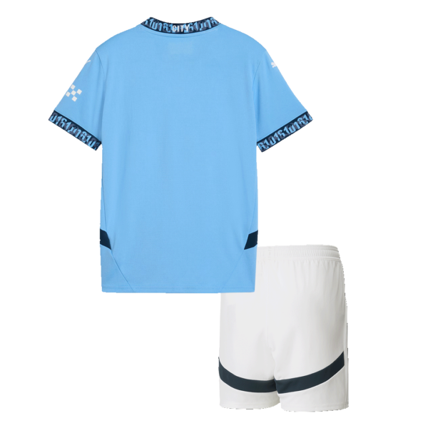 Manchester City Home Jersey Kit 2024/25 Kids(Jersey+Shorts) - Image 2