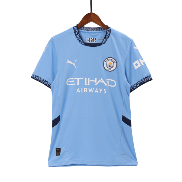 Manchester City Soccer Jersey Home Custom Shirt 2024/25 - Image 4