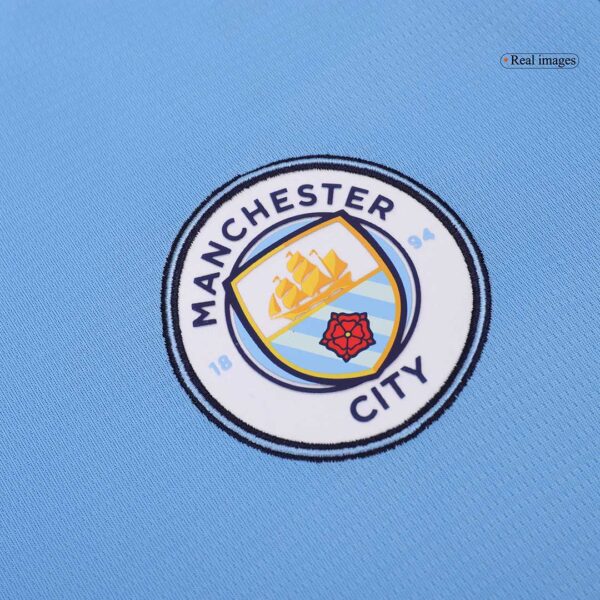 Manchester City Long Sleeve Jersey Home Football Shirt 2024/25 - Image 7