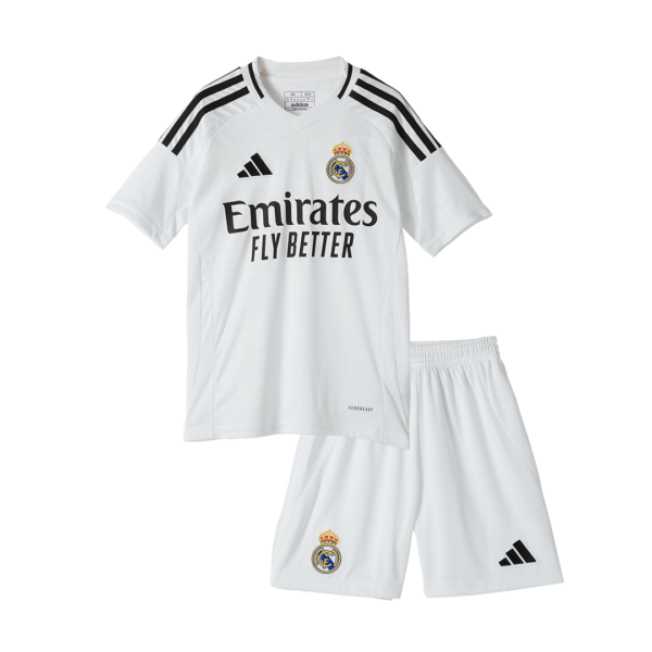 Real Madrid Home Jersey Kit 2024/25 Kids(Jersey+Shorts) - Image 3