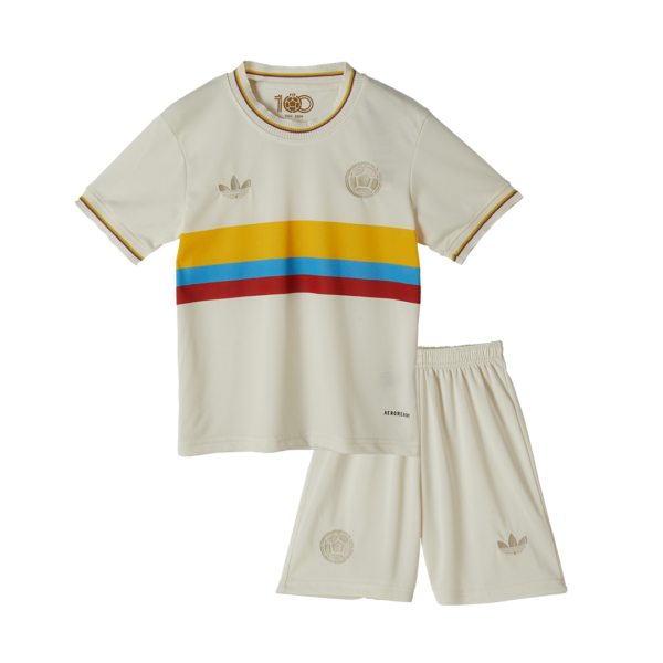 Colombia Soccer Jersey Kit 2024 Kids(Jersey+Shorts) - 100th Anniversary - Image 3