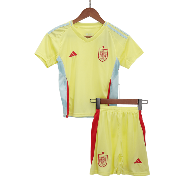 Spain Away Jersey Kit EURO 2024 Kids(Jersey+Shorts) - Image 3