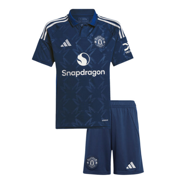 Manchester United Away Jersey Kit 2024/25 Kids(Jersey+Shorts)